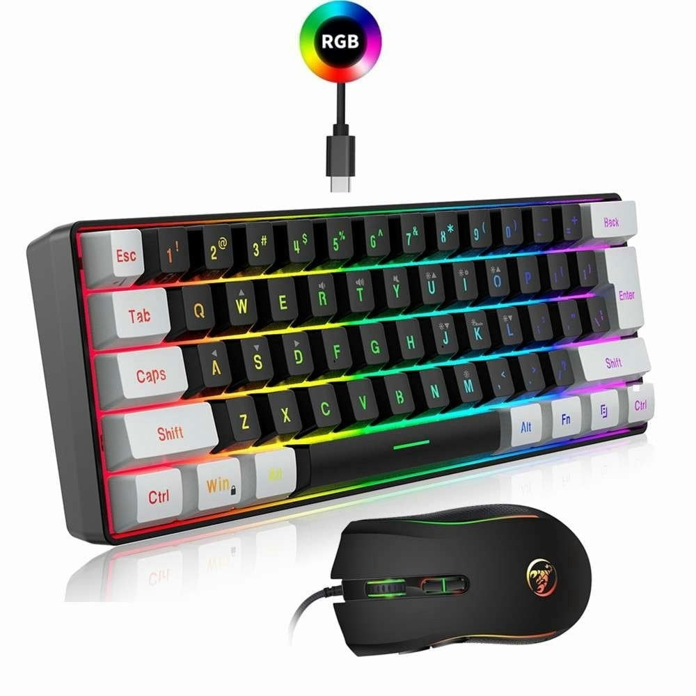 Wired 60% Gaming Keyboard and Mouse Set: $28.97 Wired 60% Gaming Keyboard and Mouse Set: $28.97