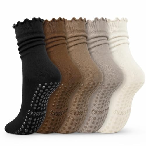 Ludaro Women's Non-Slip Ruffle Pilates Socks: $8.97 Ludaro Women's Non-Slip Ruffle Pilates Socks: $8.97