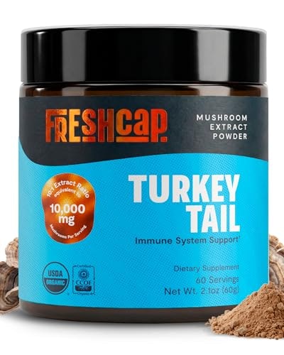 FreshCap Organic Turkey Tail 10:1 Mushroom Extract Powder: $29.99
