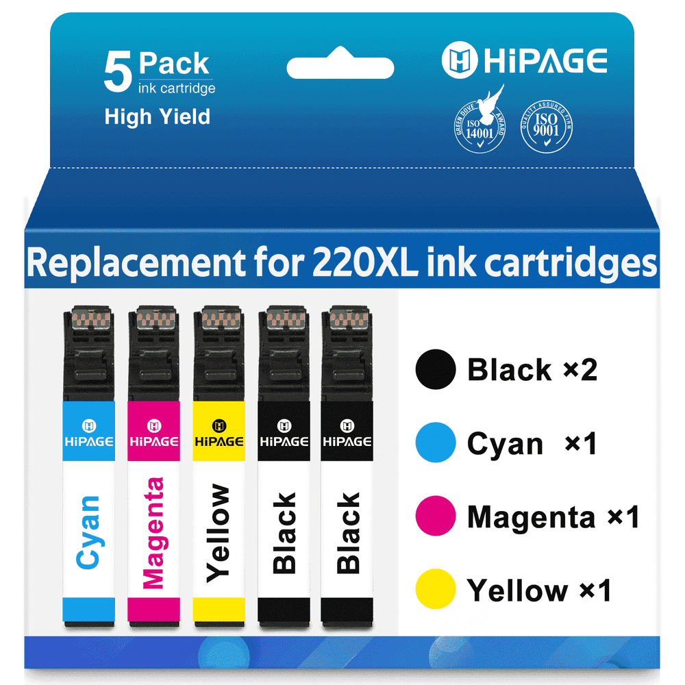 Hipage 220XL Ink Cartridge 5-Pack: $15.14 Hipage 220XL Ink Cartridge 5-Pack: $15.14