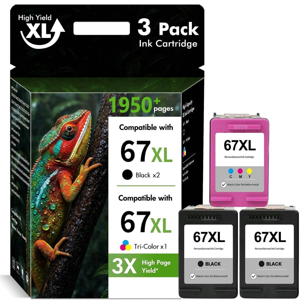 67XL Ink Cartridge 3-Pack: $39.89 67XL Ink Cartridge 3-Pack: $39.89