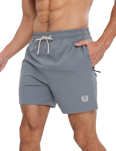 Aptro 5-Inch Men's Swim Trunks: $18.69