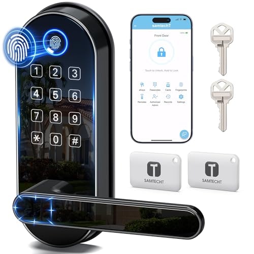 Bluetooth Fingerprint Smart Lock with Handle and Keypad: $67.97 Bluetooth Fingerprint Smart Lock with Handle and Keypad: $67.97