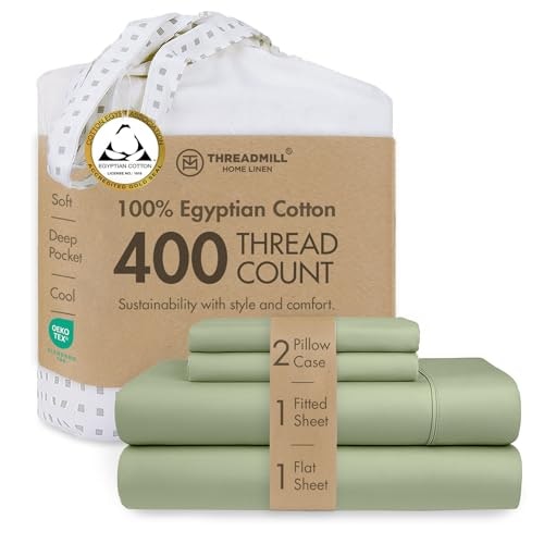 Threadmill 400-Thread-Count Egyptian Cotton Queen Sateen Sheet Set: $59.49 Threadmill 400-Thread-Count Egyptian Cotton Queen Sateen Sheet Set: $59.49
