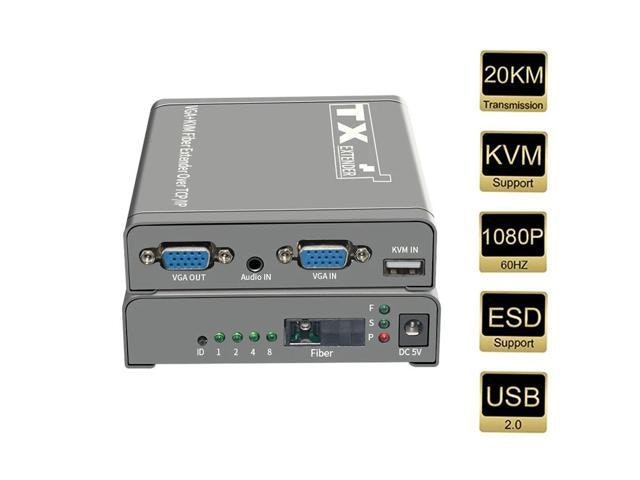 20-Kilometer VGA KVM Fiber Extender Kit: $399.76 20-Kilometer VGA KVM Fiber Extender Kit: $399.76