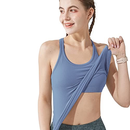 Sphinx Cat Women's Ribbed Workout Crop Top with Built-in Bra: $19.54 Sphinx Cat Women's Ribbed Workout Crop Top with Built-in Bra: $19.54