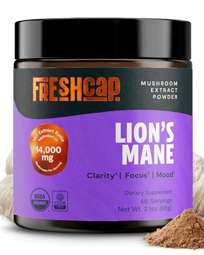 FreshCap Organic Lion's Mane 14:1 Fruiting Body Extract Powder 60-Serving Bottle: $29.99 FreshCap Organic Lion's Mane 14:1 Fruiting Body Extract Powder 60-Serving Bottle: $29.99