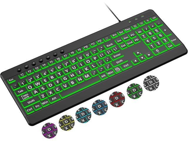 Edjo Large Print Backlit Wired USB Keyboard: $48.39 Edjo Large Print Backlit Wired USB Keyboard: $48.39