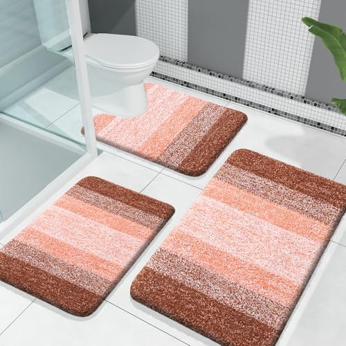 Olanly Microfiber 3-Piece Bath Mat Set: $38.98 Olanly Microfiber 3-Piece Bath Mat Set: $38.98