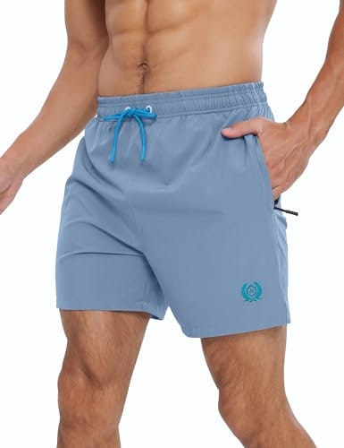 Aptro 5-Inch Men's Swim Trunks: $18.69