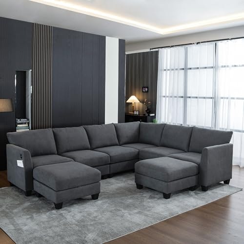 ZX Design 122.8-inch Large Sectional Couch: $747.99 ZX Design 122.8-inch Large Sectional Couch: $747.99