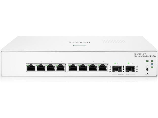 HPE Networking Instant On 1930 8-Port Gigabit Smart-Managed Layer 2+ Ethernet Switch: $282.73 HPE Networking Instant On 1930 8-Port Gigabit Smart-Managed Layer 2+ Ethernet Switch: $282.73