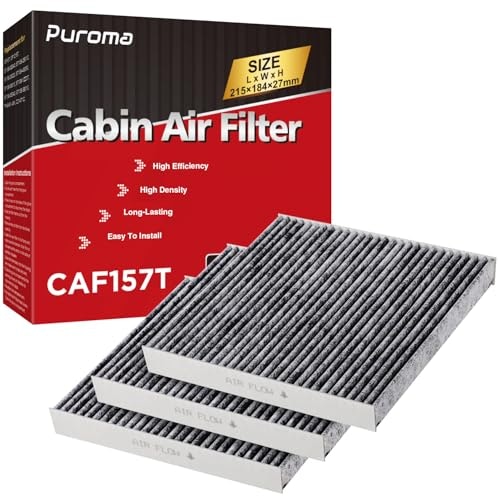 Puroma 3-Pack Activated Carbon Cabin Air Filter: $18.57 Puroma 3-Pack Activated Carbon Cabin Air Filter: $18.57