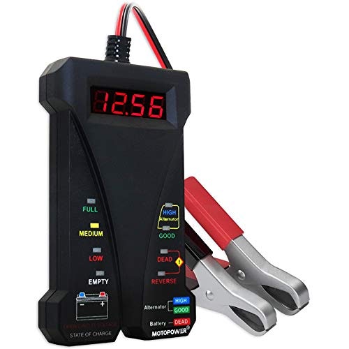 Motopower MP0514A 12V Digital Car Battery Tester and Charging System Analyzer: $11.99 Motopower MP0514A 12V Digital Car Battery Tester and Charging System Analyzer: $11.99