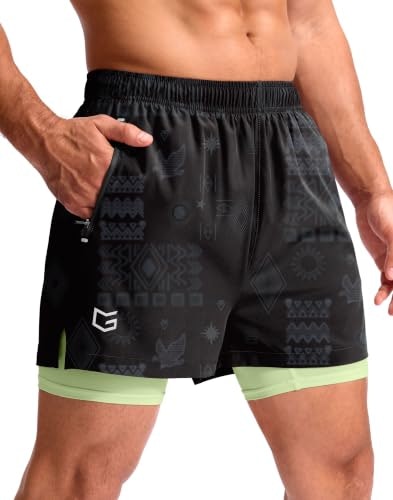 Men's 5-Inch Running Shorts with Compression Liner: $19.98 Men's 5-Inch Running Shorts with Compression Liner: $19.98