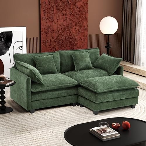 Ihanherry 77-Inch L-Shaped Chenille Modular Sectional Sofa with Ottoman: $424.99 Ihanherry 77-Inch L-Shaped Chenille Modular Sectional Sofa with Ottoman: $424.99