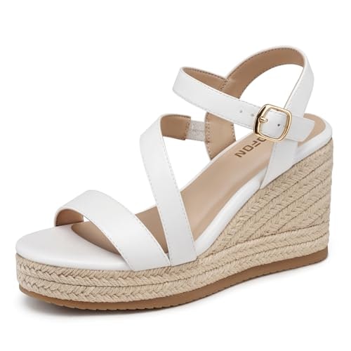 Temofon Women's Platform Wedge Sandals: $22.18 Temofon Women's Platform Wedge Sandals: $22.18