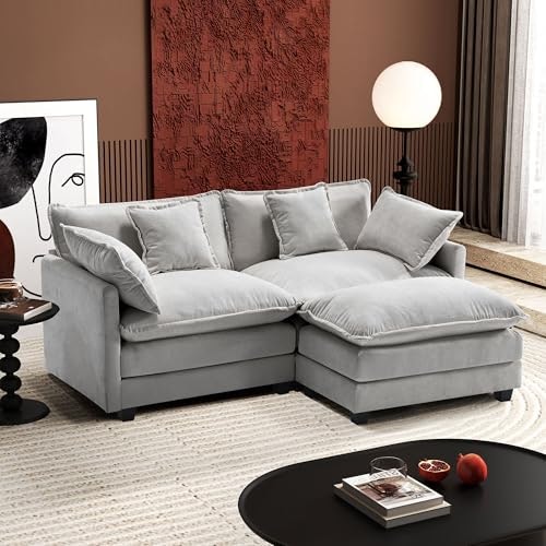 Ihanherry 77-Inch L-Shaped Modular Sectional Sofa with Ottoman: $424.99 Ihanherry 77-Inch L-Shaped Modular Sectional Sofa with Ottoman: $424.99