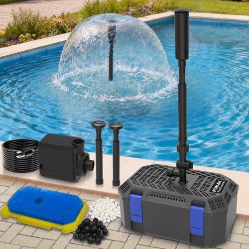 Fumak 550GPH 4-Stage Pond Filter and Fountain Kit: $39.99 Fumak 550GPH 4-Stage Pond Filter and Fountain Kit: $39.99
