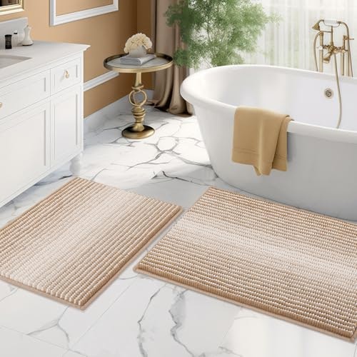 Bsicpro 2-Piece Boho Bath Mat Set: $18.99