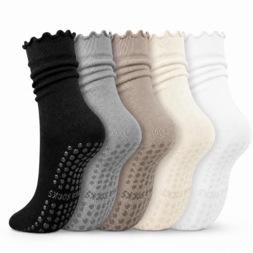 Ludaro Women's Non-Slip Ruffle Pilates Socks: $8.97 Ludaro Women's Non-Slip Ruffle Pilates Socks: $8.97
