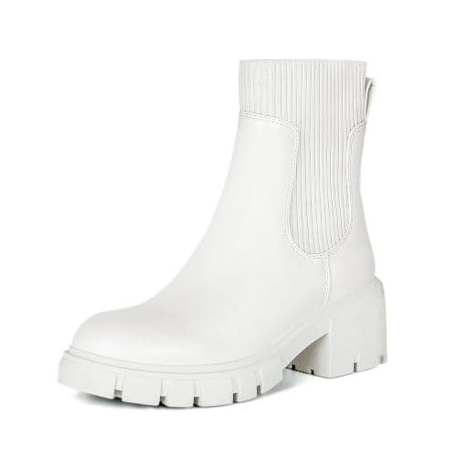 Athlefit Women's Chunky Platform Chelsea Ankle Boots: $39.98 Athlefit Women's Chunky Platform Chelsea Ankle Boots: $39.98