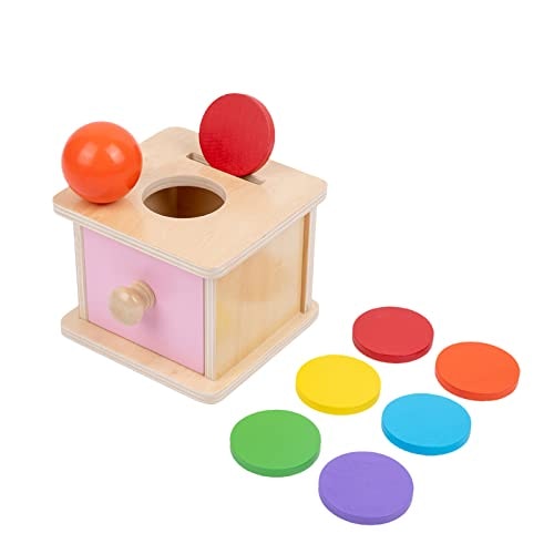 Adena Montessori 2-in-1 Wooden Coin Box Object Permanence Toy: $14.43 Adena Montessori 2-in-1 Wooden Coin Box Object Permanence Toy: $14.43