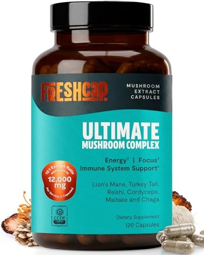 FreshCap Premium Organic Mushroom Supplement 120-Capsule Bottle: $29.74 FreshCap Premium Organic Mushroom Supplement 120-Capsule Bottle: $29.74