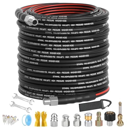 Sewer Jetter Kit for Pressure Washer 150-Foot 5,800-PSI: $74.79
