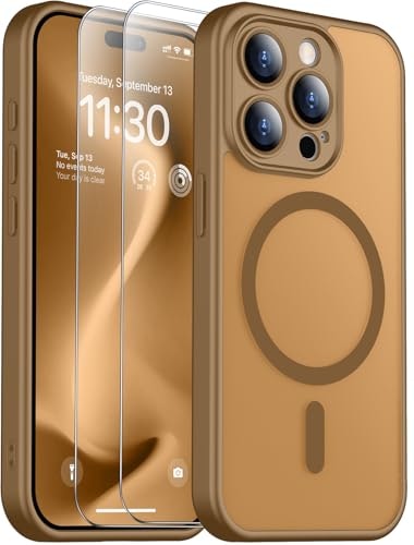 Spidercase iPhone 15 Pro Magnetic Matte Case with 2 Tempered Glass Screen Protectors: $9.72 Spidercase iPhone 15 Pro Magnetic Matte Case with 2 Tempered Glass Screen Protectors: $9.72