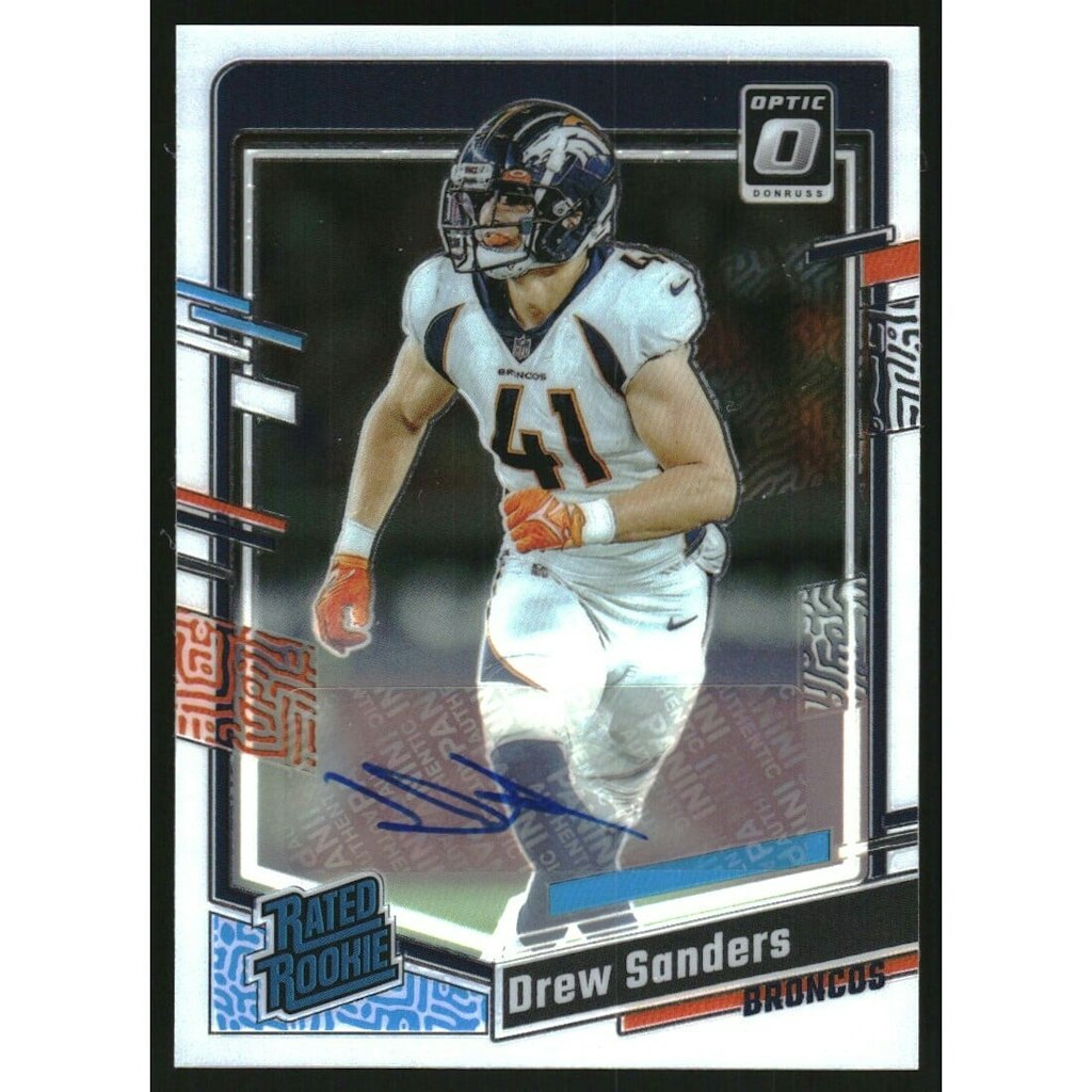 2023 Donruss Optic Drew Sanders Rated Rookie Autograph Card /199: $10.80