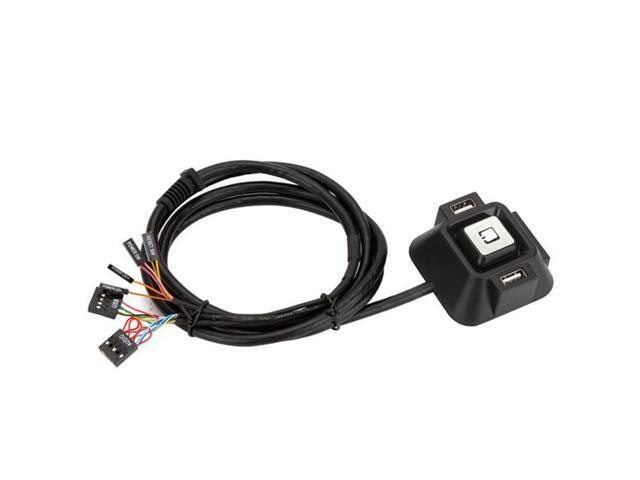 Diewu Desktop PC Power Reset Button Switch with Dual USB and Audio Ports: $27.99 Diewu Desktop PC Power Reset Button Switch with Dual USB and Audio Ports: $27.99