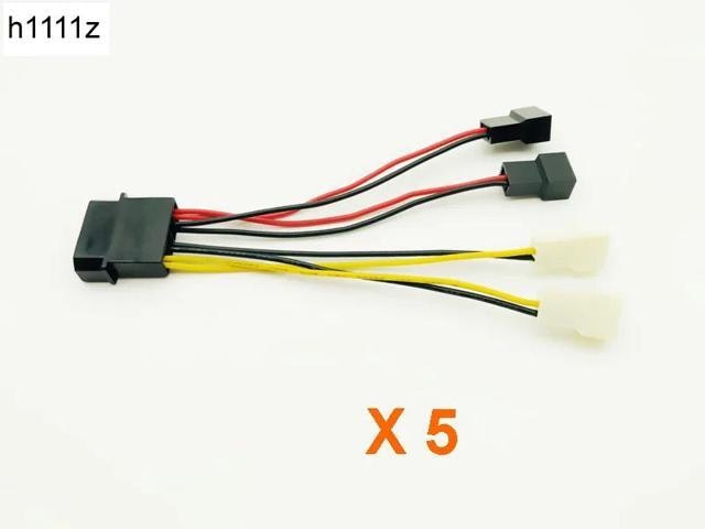 4-Pin Molex to 3-Pin Computer Fan Power Adapter 5-Pack: $16.89