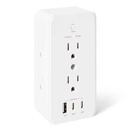 Amazon Basics 9-in-1 Wall Mount Surge Protector: $18.39 Amazon Basics 9-in-1 Wall Mount Surge Protector: $18.39