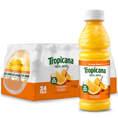 Tropicana 100% Orange Juice 10-oz. Bottle 24-Pack: $11.14 Tropicana 100% Orange Juice 10-oz. Bottle 24-Pack: $11.14