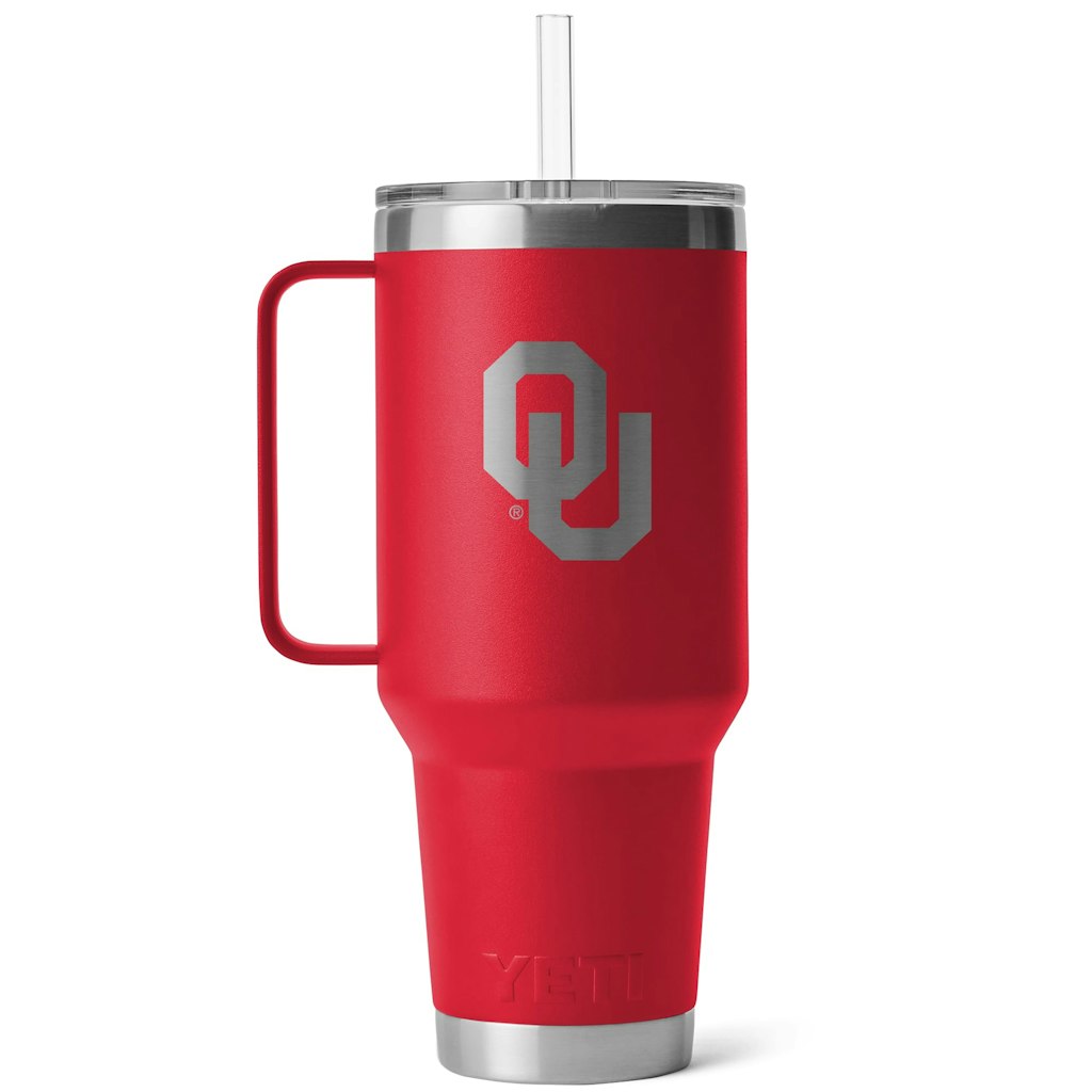 Yeti 42oz. Oklahoma Sooners Rambler Straw Mug: $60 Yeti 42oz. Oklahoma Sooners Rambler Straw Mug: $60