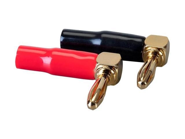 Monoprice Gold-Plated Right-Angle Banana Speaker Wire Connectors 5-Pair: $17.18 Monoprice Gold-Plated Right-Angle Banana Speaker Wire Connectors 5-Pair: $17.18