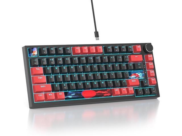 82-Key 75% Gasket-Mounted RGB Mechanical Gaming Keyboard: $73.77
