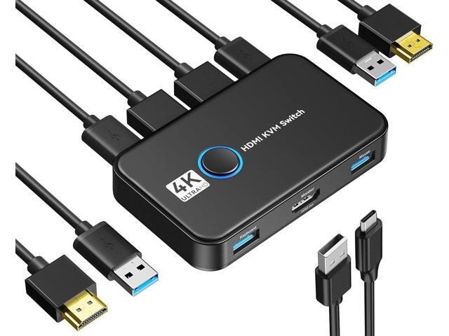 Giimake 2-Computer HDMI KVM Switch: $33.86