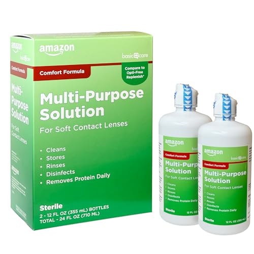 Amazon Basic Care Multi-Purpose Contact Lens Solution 12oz 2-Pack: $7.66 Amazon Basic Care Multi-Purpose Contact Lens Solution 12oz 2-Pack: $7.66