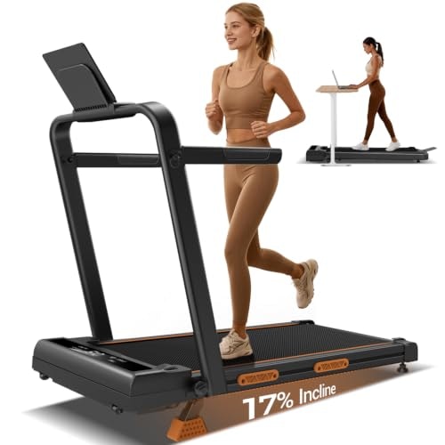 Foldable Walking Pad Treadmill with 17% Incline: $114.99 Foldable Walking Pad Treadmill with 17% Incline: $114.99