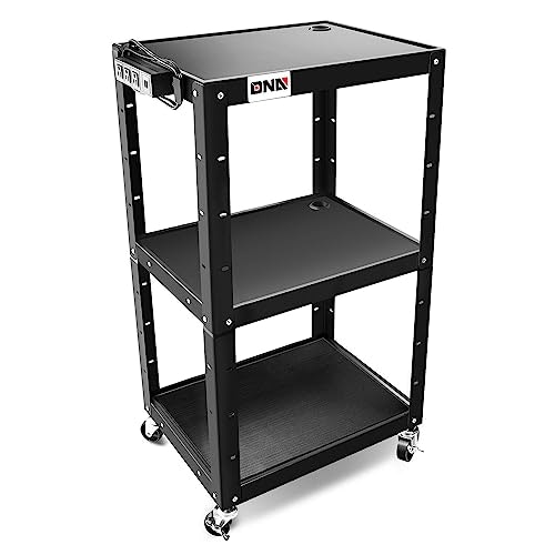 DNA Motoring 25" x 18" 3-Layer Adjustable Utility AV Cart: $142.99 DNA Motoring 25" x 18" 3-Layer Adjustable Utility AV Cart: $142.99