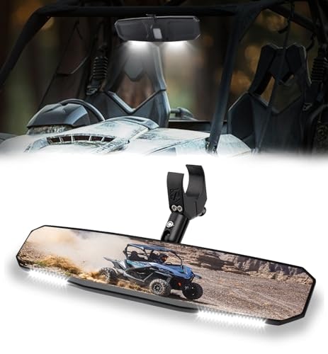 Xprite 17-Inch UTV Rear View Mirror with Lights: $47.57 Xprite 17-Inch UTV Rear View Mirror with Lights: $47.57