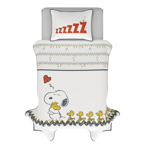 Franco Peanuts 75th Anniversary Snoopy & Woodstock 2-Piece Twin Bedding Set: $49.99