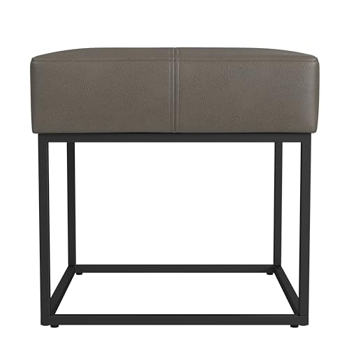 HomePop 18-inch Small Square Metal Ottoman: $38.24
