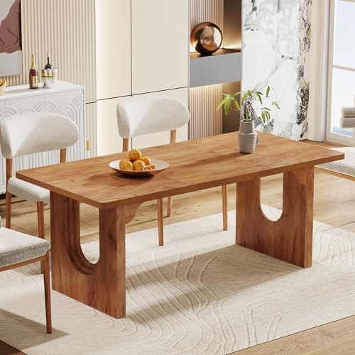 Tribesigns 71-Inch Rectangular Wood Pedestal Dining Table: $197.99 Tribesigns 71-Inch Rectangular Wood Pedestal Dining Table: $197.99