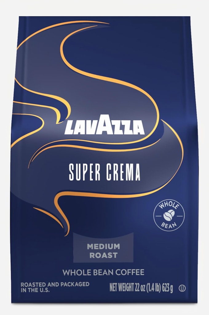 Lavazza Super Crema Whole Bean Coffee 22-oz. Bag: $8.32 Lavazza Super Crema Whole Bean Coffee 22-oz. Bag: $8.32