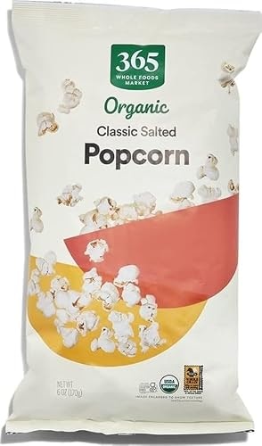 365 by Whole Foods Market Organic Classic Salted Popcorn 6-Ounce: $2.50