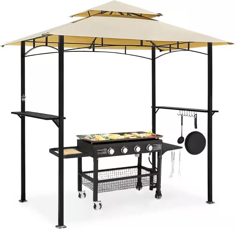 8 x 5-Foot Outdoor Grill Gazebo: $118