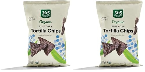 365 by Whole Foods Market Organic Blue Corn Tortilla Chips 12oz 2-Pack: $5.90 365 by Whole Foods Market Organic Blue Corn Tortilla Chips 12oz 2-Pack: $5.90